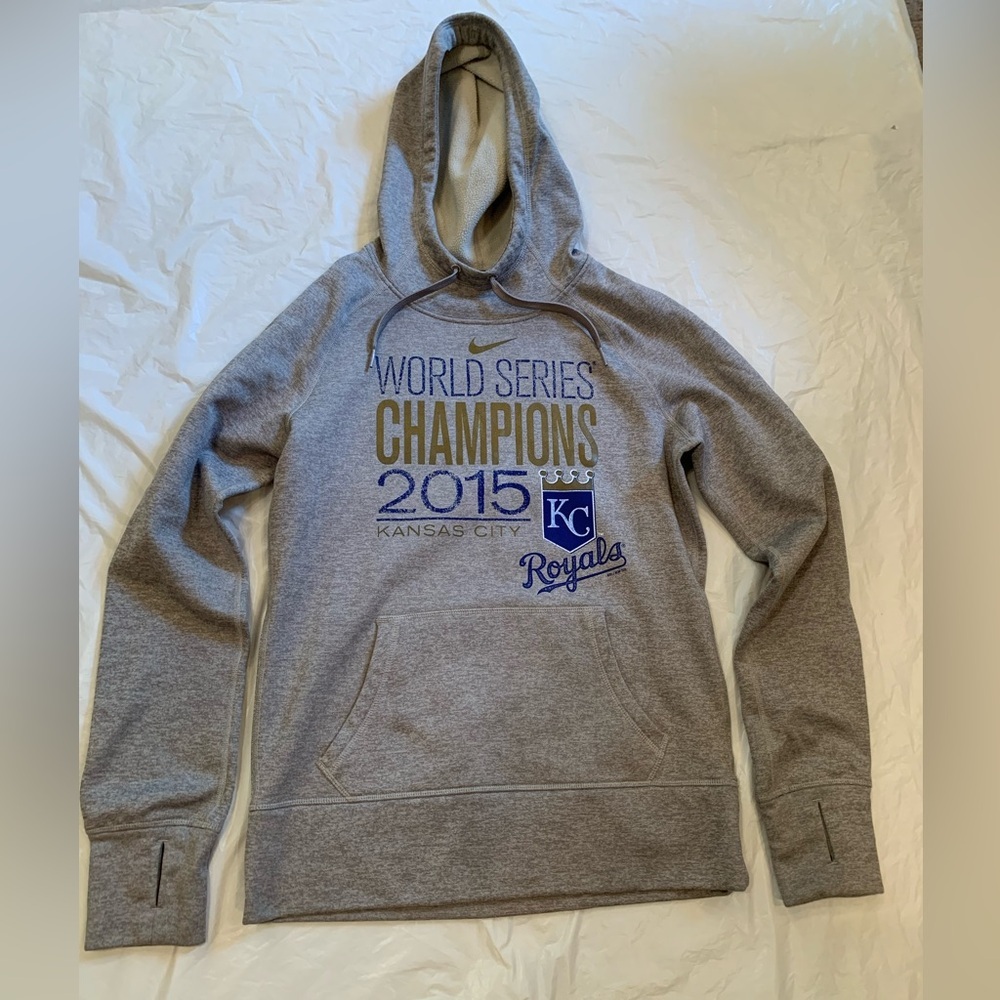 Nike Therma Fit  Kansas City Royals World Series Champions 2015 Hoodie Size S